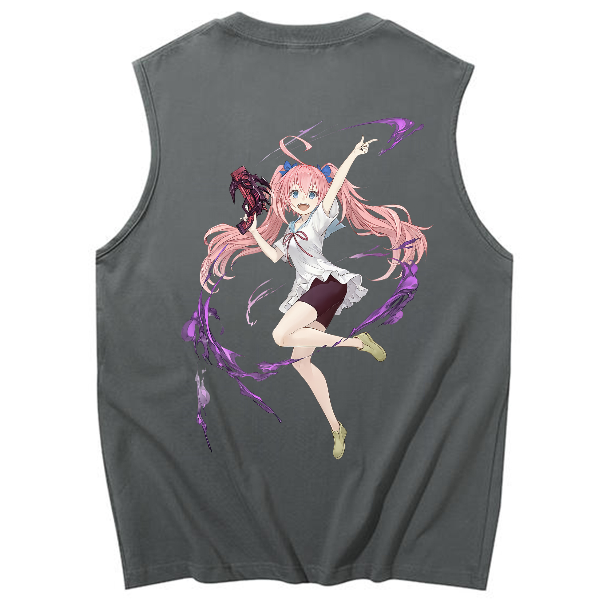 （画像用） 転スラ Regarding Reincarnated to Slime コットン100％タンクトップ（背面プリント）